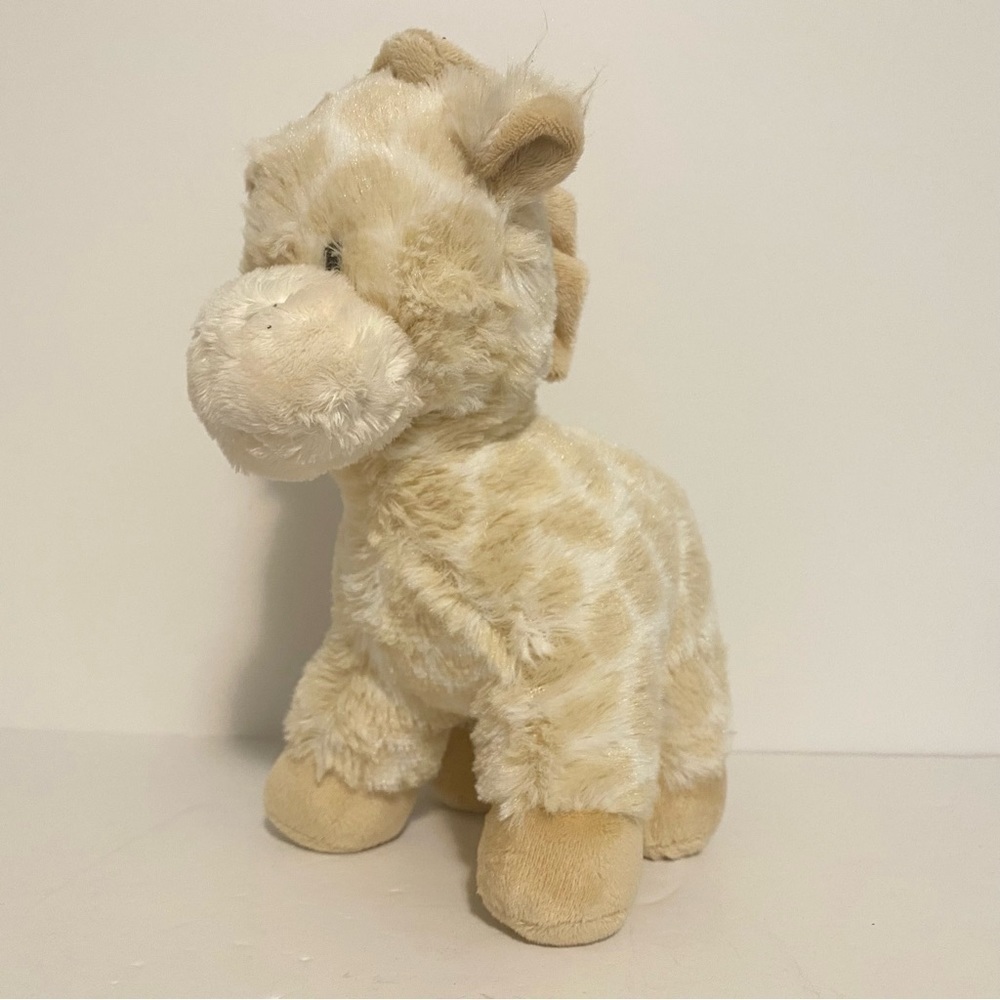 Baby Ganz Jamie Giraffe Plush Baby Stuffed Animal Toy Cream Beige Lovey 9”